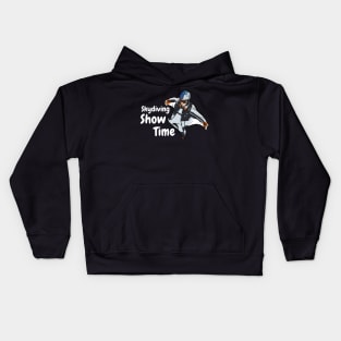 skydiving show time Kids Hoodie